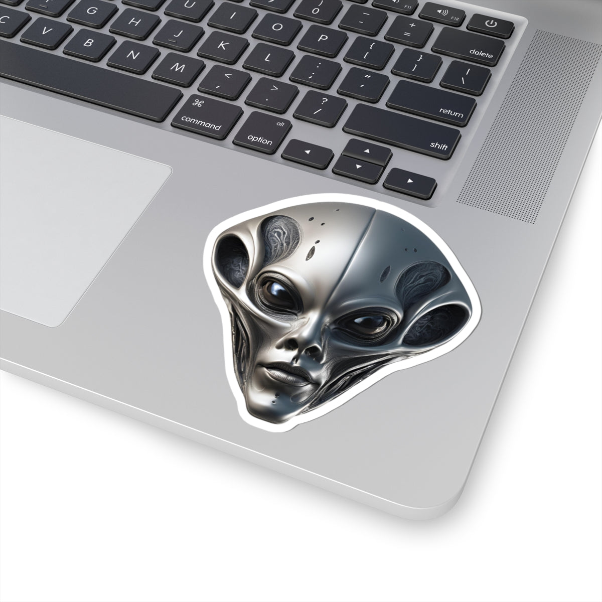Alien Cyborg Kiss-Cut Stickers